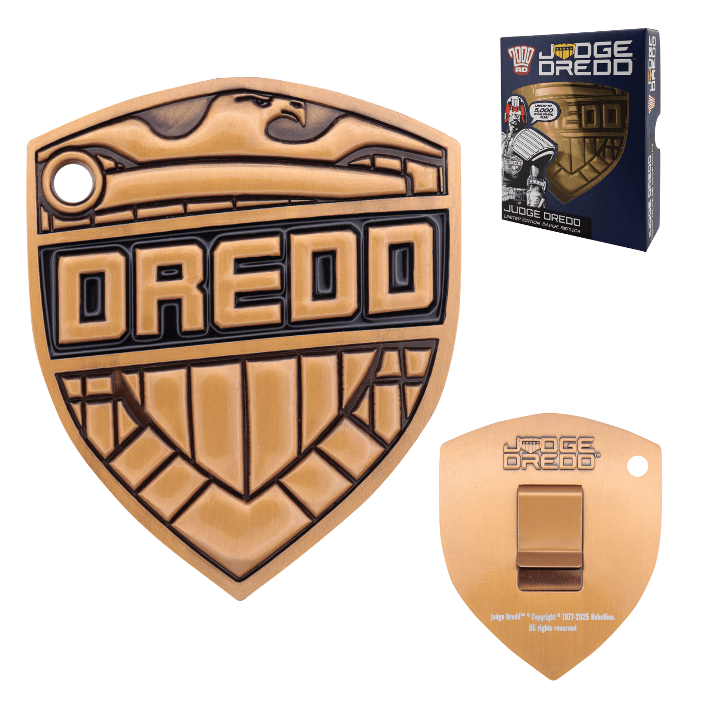 2000 AD Judge Dredd Limited Edition Badge Replica