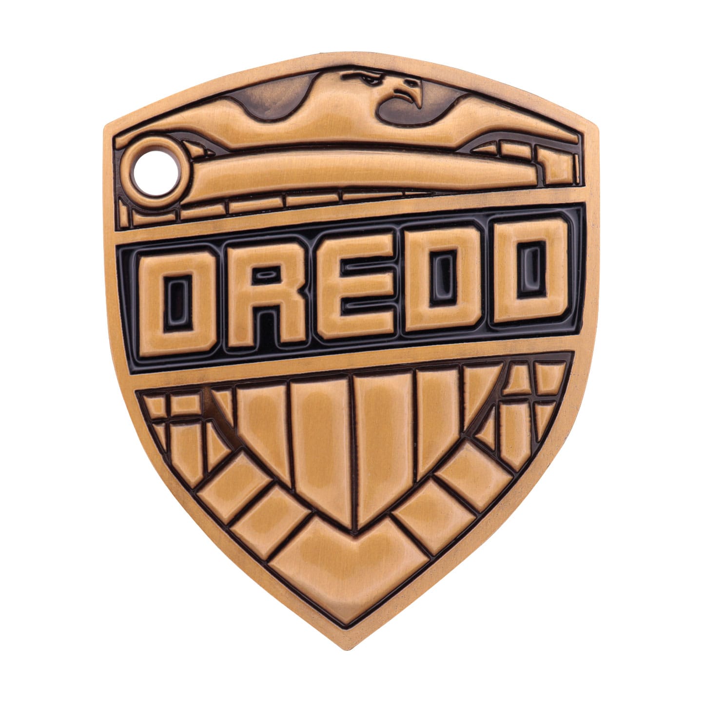 2000 AD Judge Dredd Limited Edition Badge Replica front view