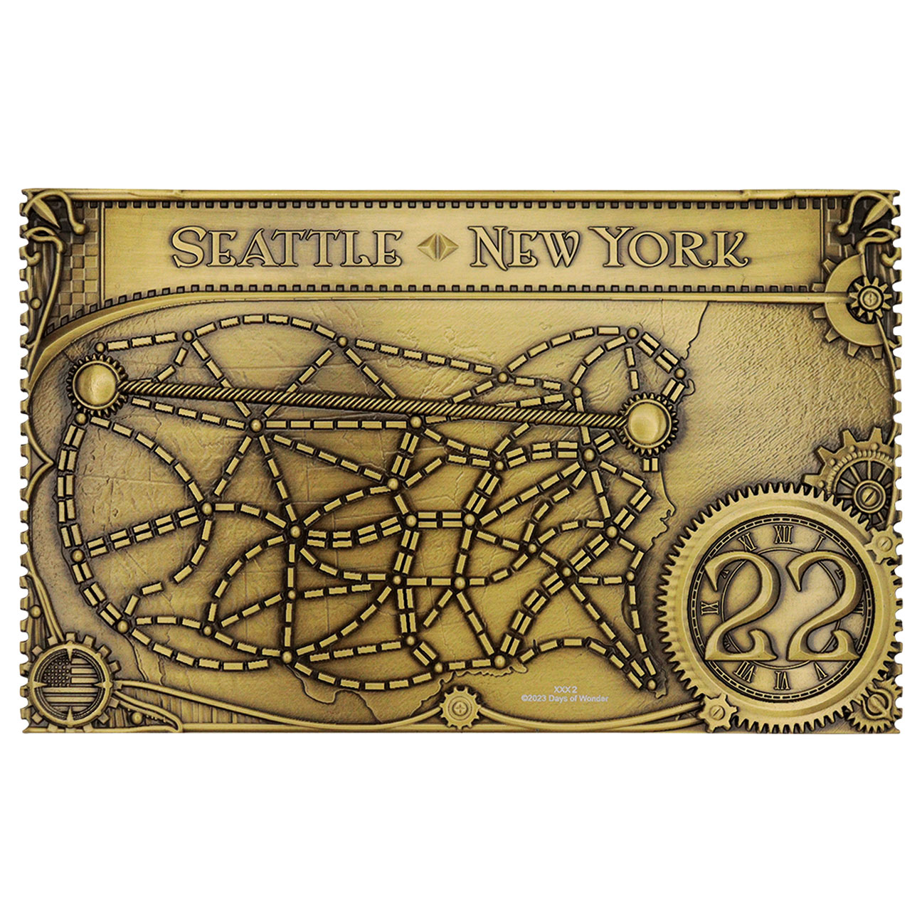 Ticket to Ride North American Open Tour Ticket back view