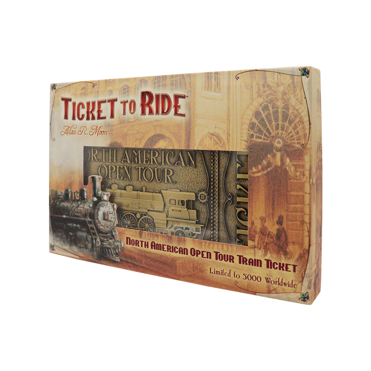 Ticket to Ride North American Open Tour Ticket angled view
