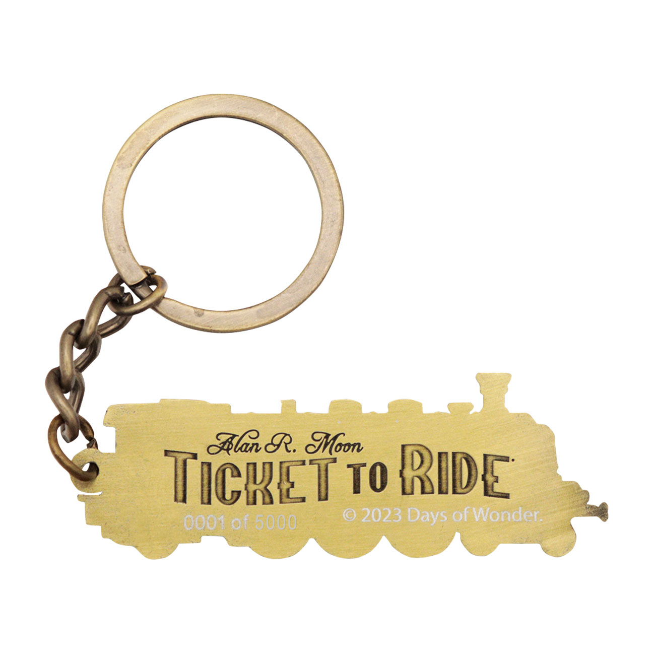Ticket to Ride Limited Edition Key Ring back view