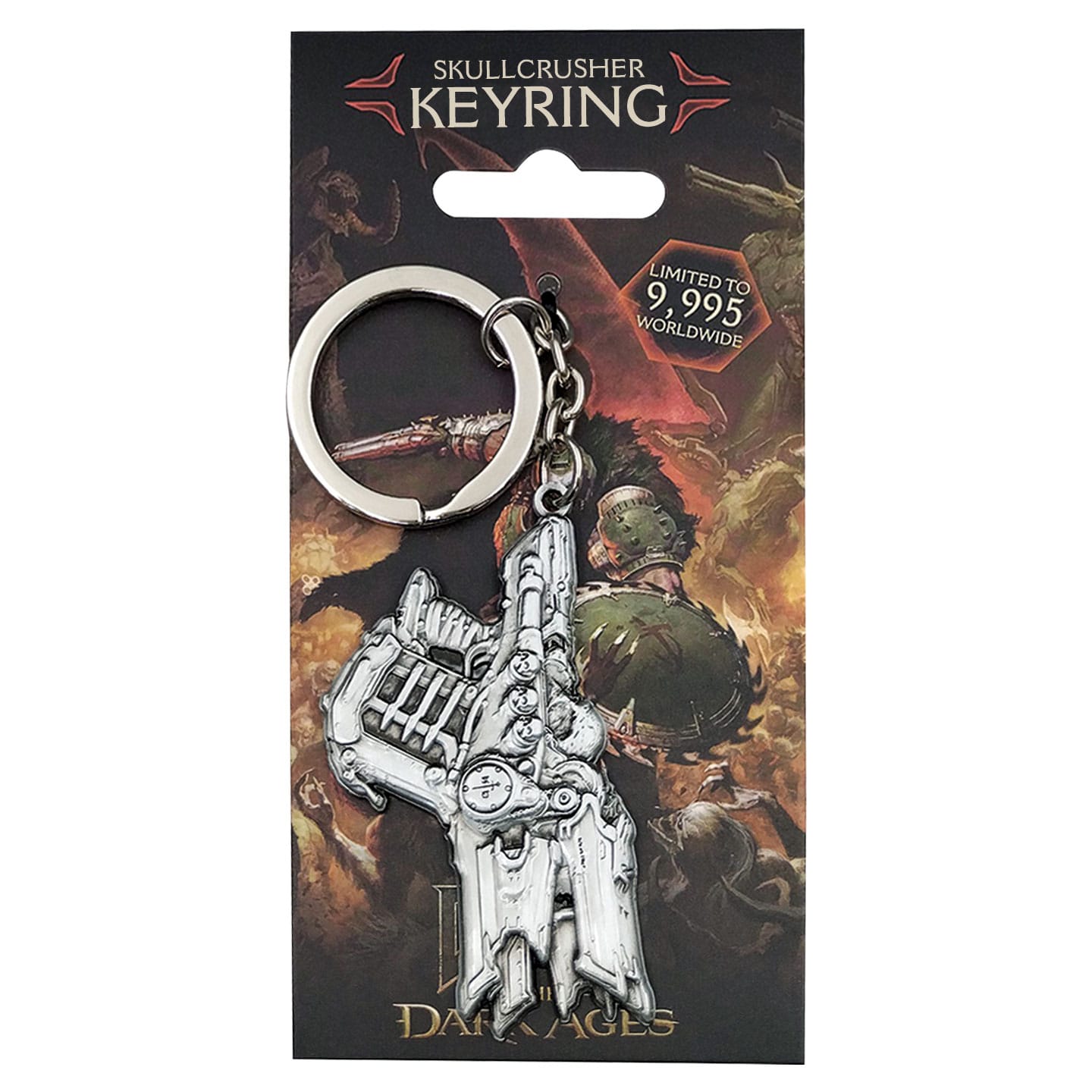 DOOM: The Dark Ages Limited Edition Skull Crusher Keyring packaging front