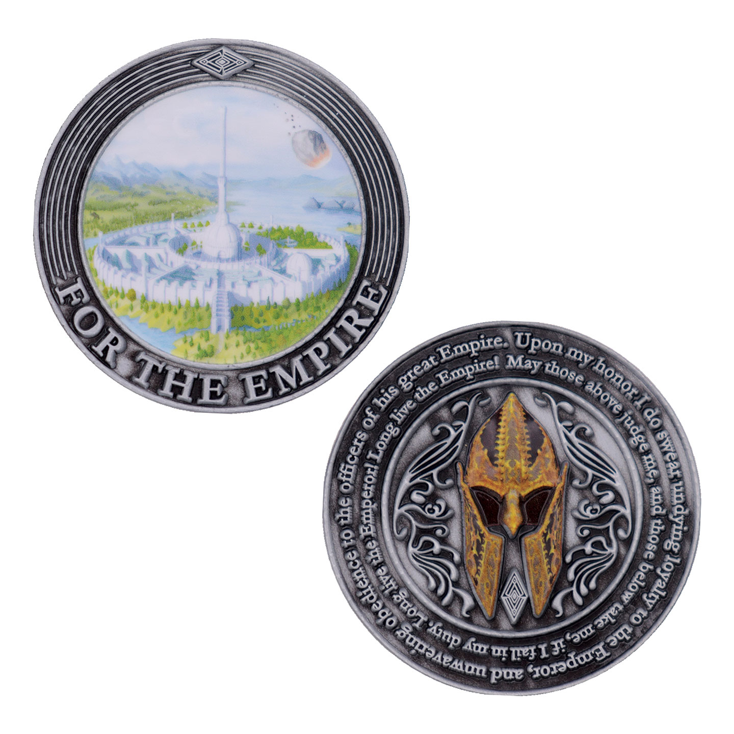 The Elder Scrolls IV: Oblivion Imperial City Coin front and back view