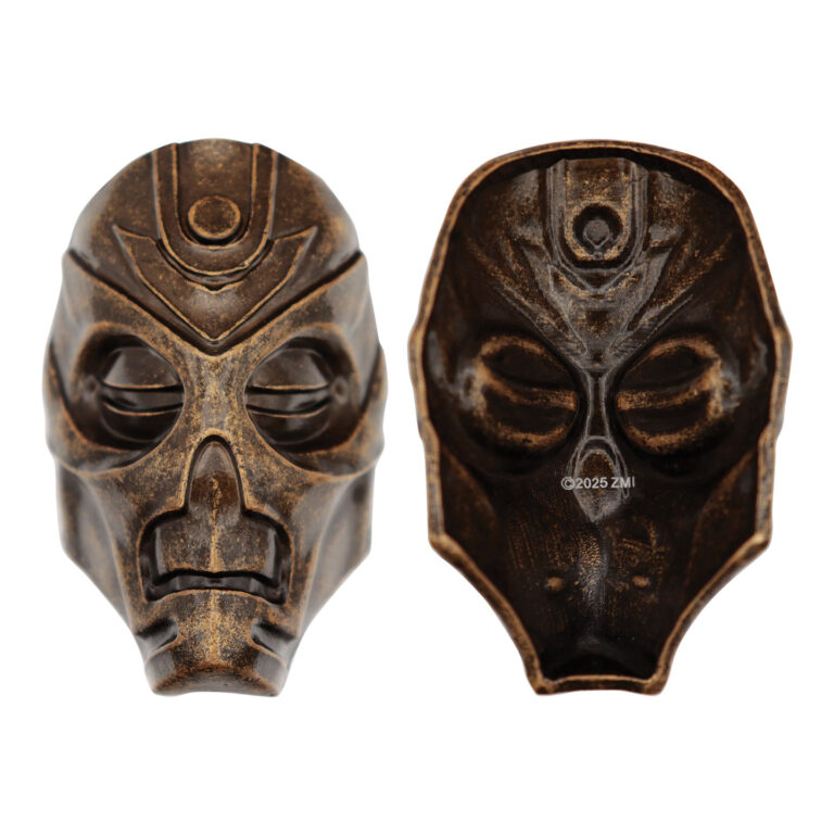 The Elder Scrolls V: Skyrim Nahkriin Dragon Priest Mask Replica front and back view