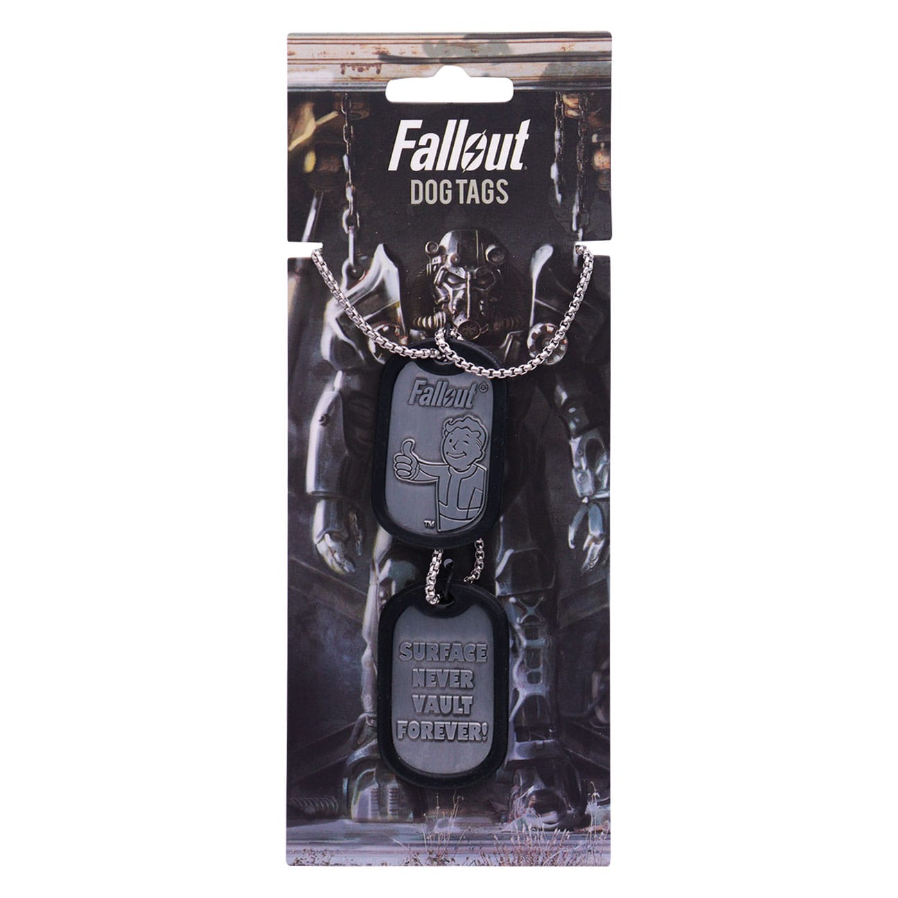 Fallout Metal Dog Tags packaging front