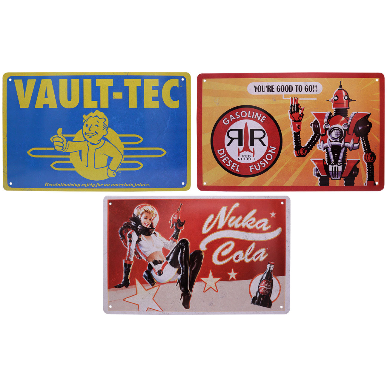 Fallout Tin Sign Set