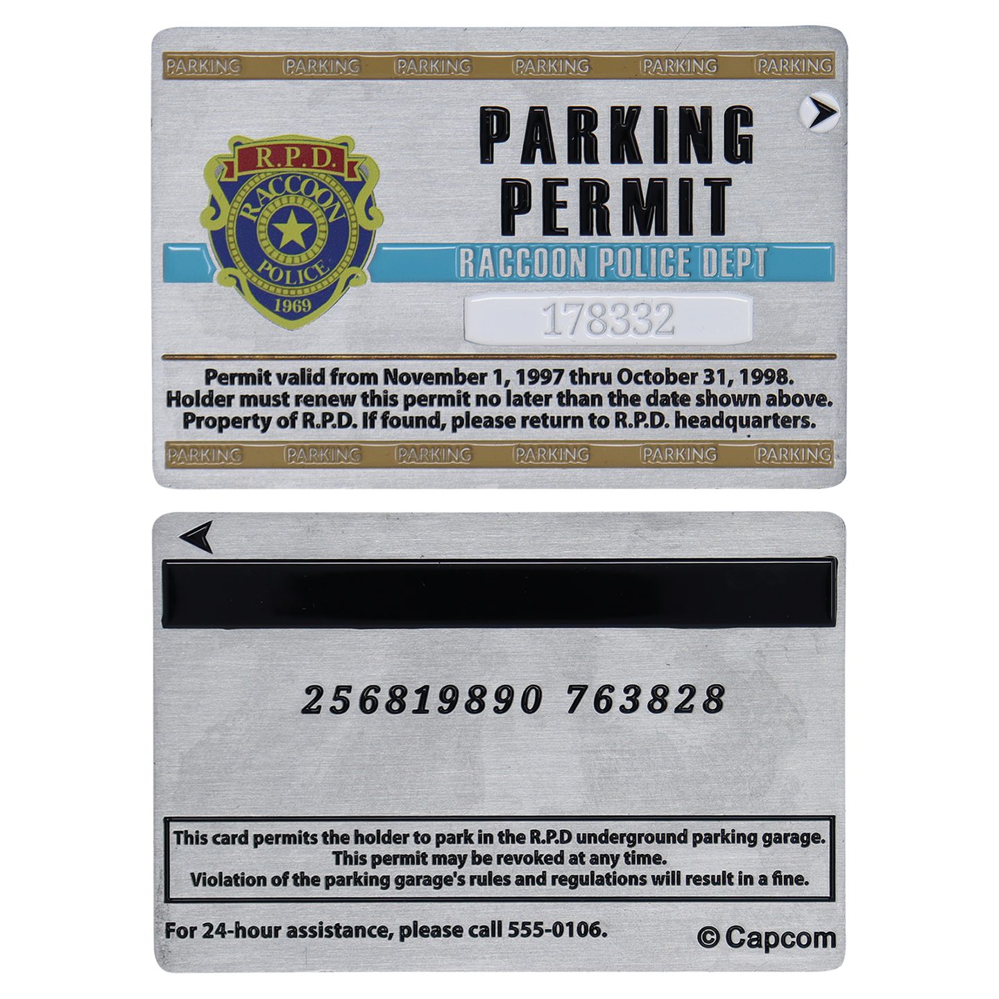 Resident Evil 2 Limited Edition R.P.D. Welcome Pack USA Variant front and back view
