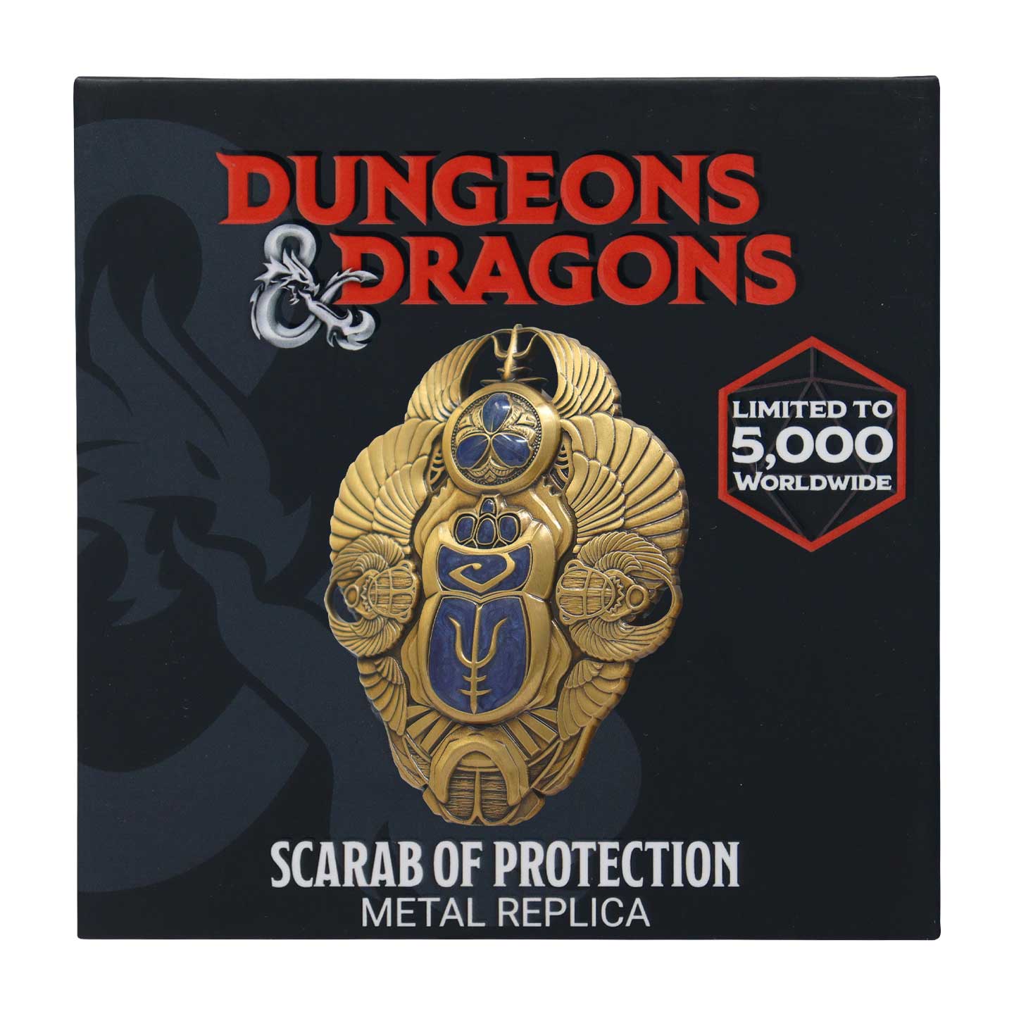 Dungeons & Dragons Limited Edition Replica Scarab of Protection presentation box front