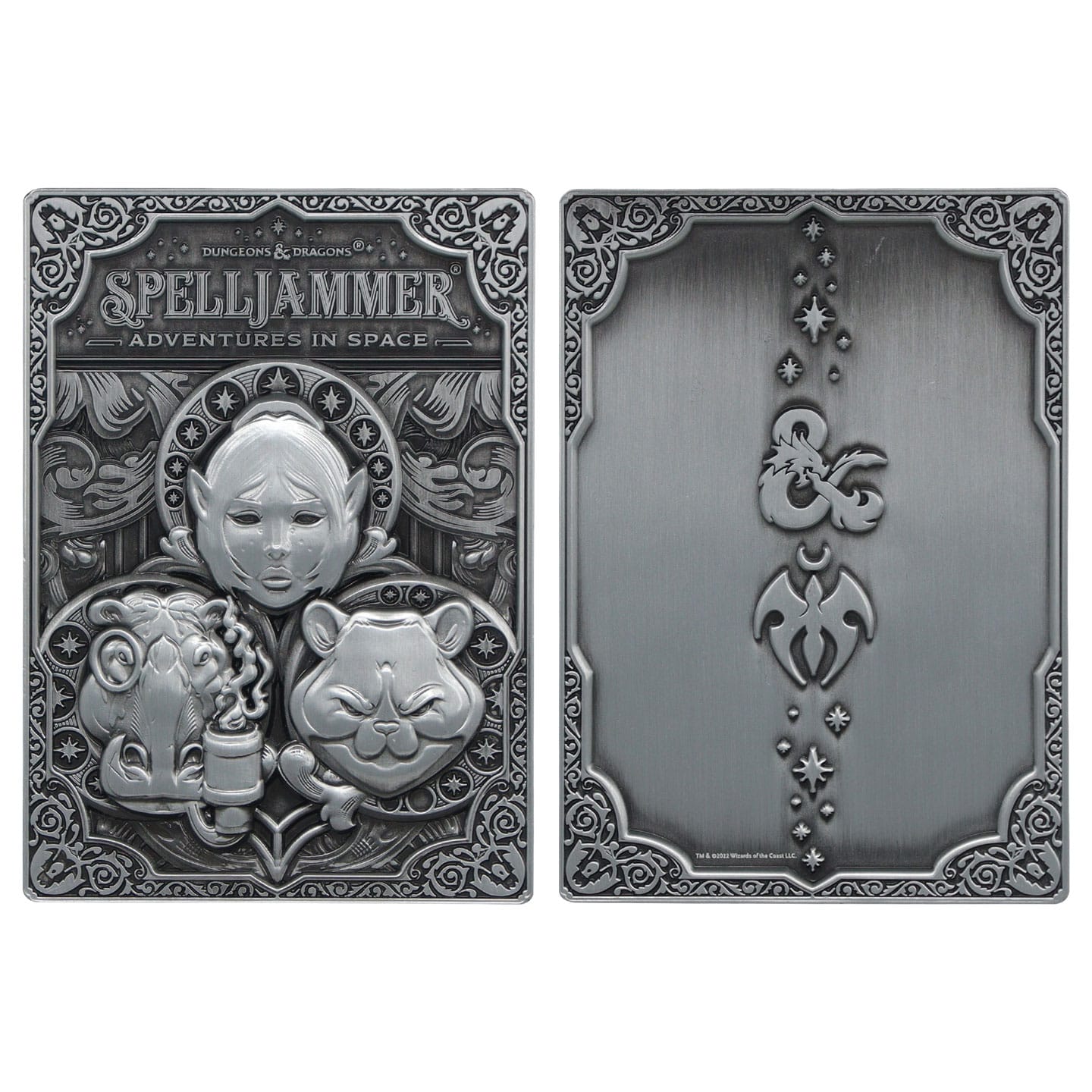 Dungeons & Dragons Limited Edition Spelljammer Adventures in Space Ingot front and back view