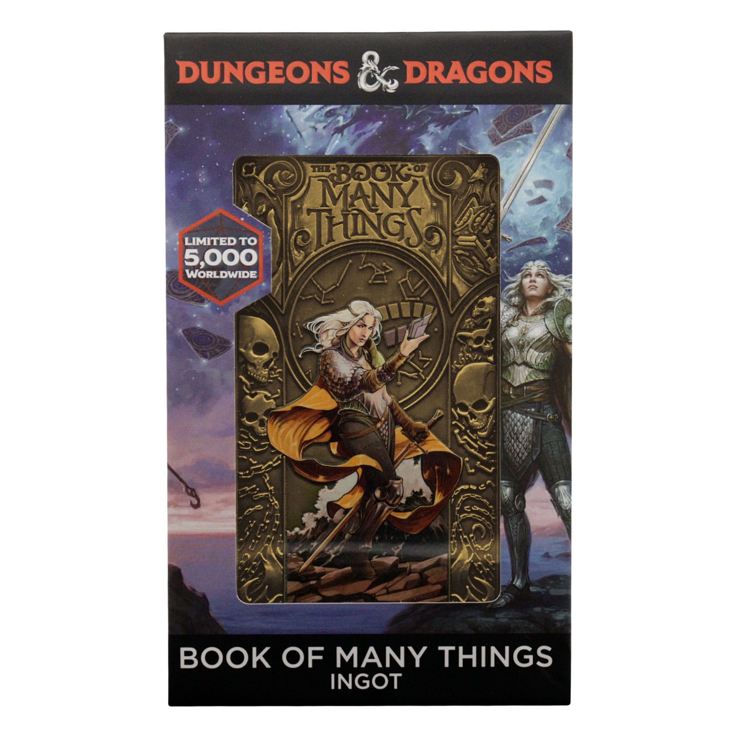 Dungeons & Dragons Book of Many Things Limited Edition Ingot presentation box front