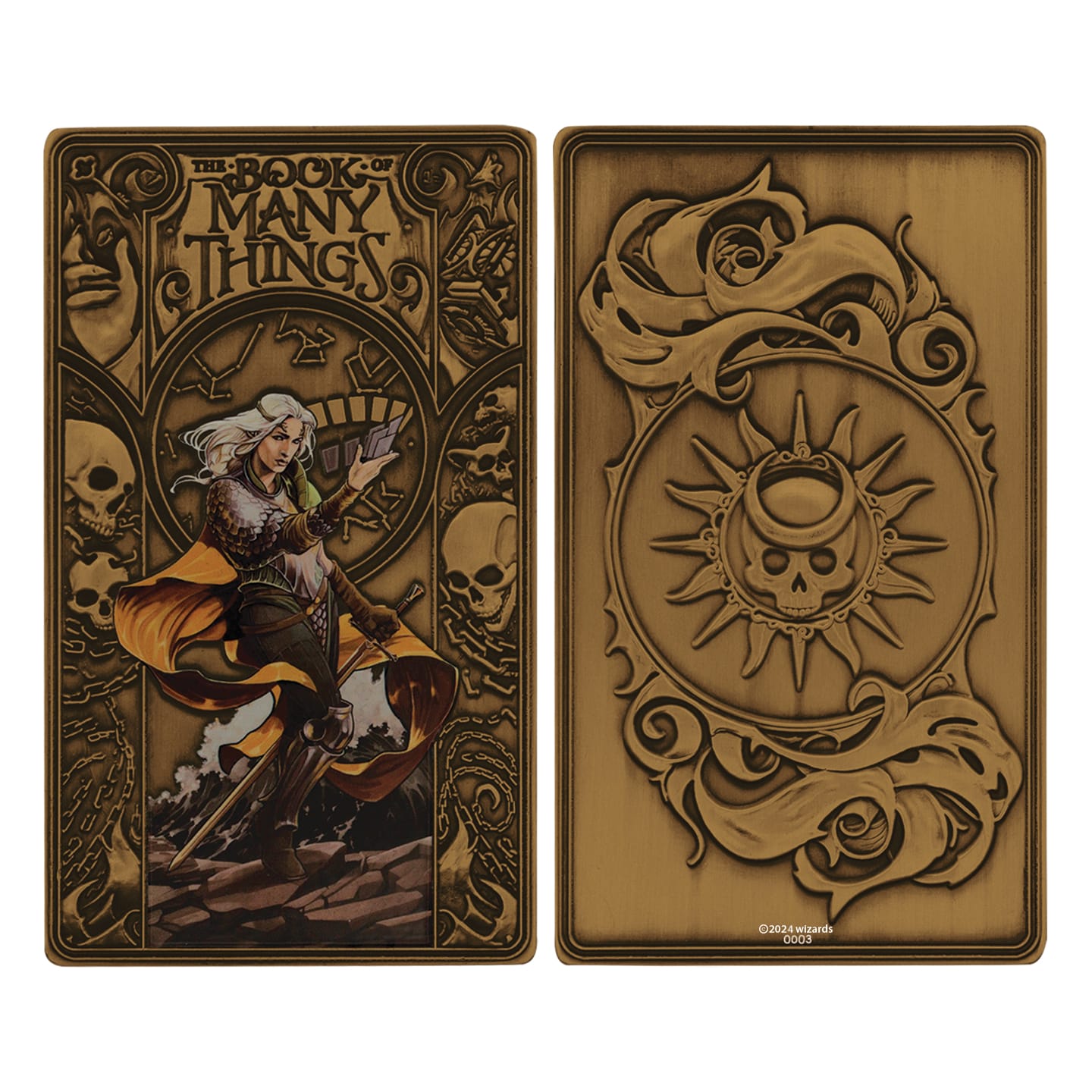 Dungeons & Dragons Book of Many Things Limited Edition Ingot front and back view