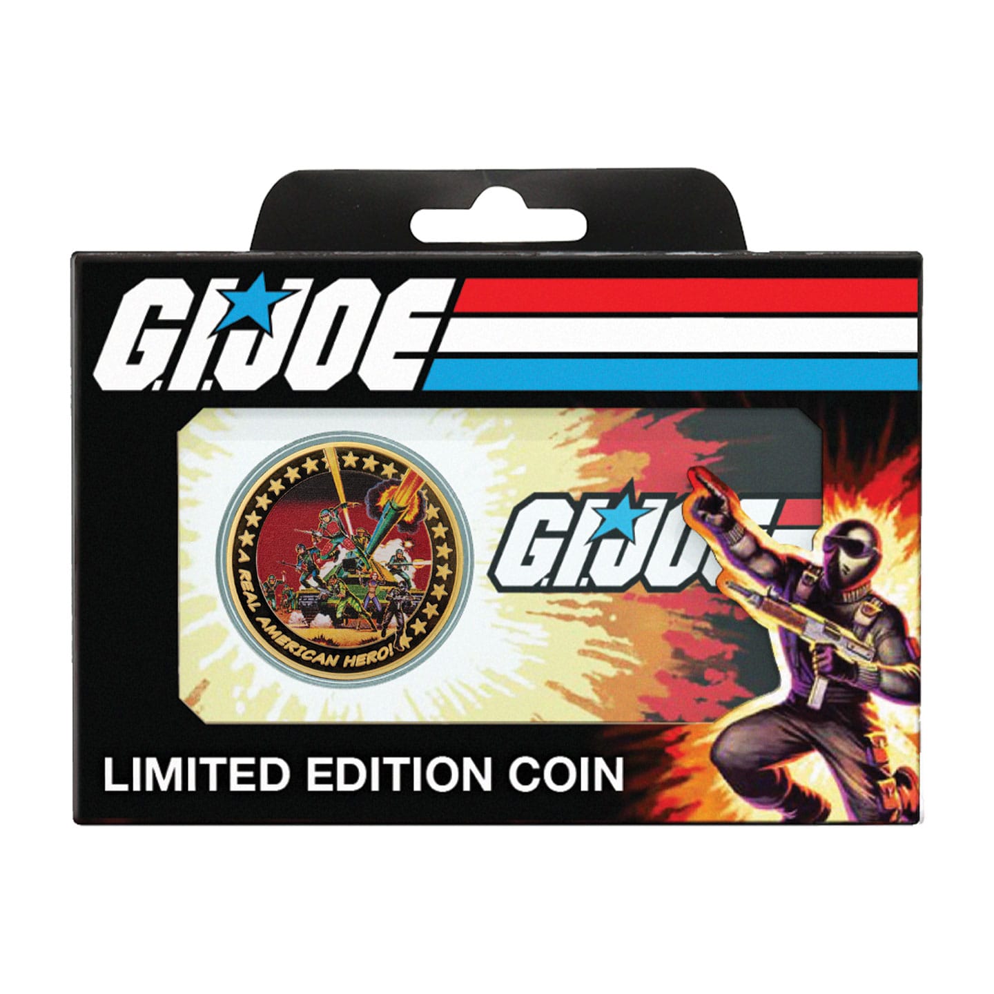 G.I. Joe Limited Edition A Real American Hero 60th Anniversary 24k Gold Plated Coin presentation box front