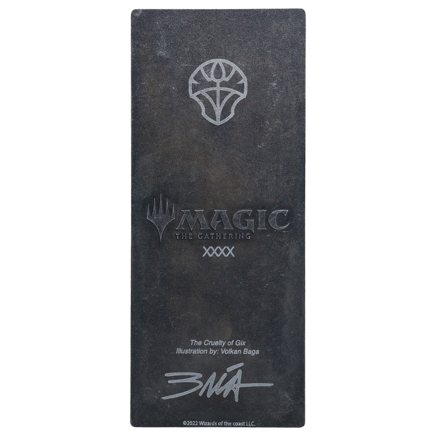 Magic the Gathering Cruelty of Gix Metal Collectible back view
