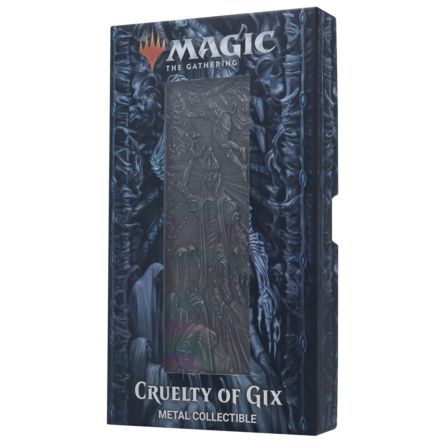 Magic the Gathering Cruelty of Gix Metal Collectible angled view