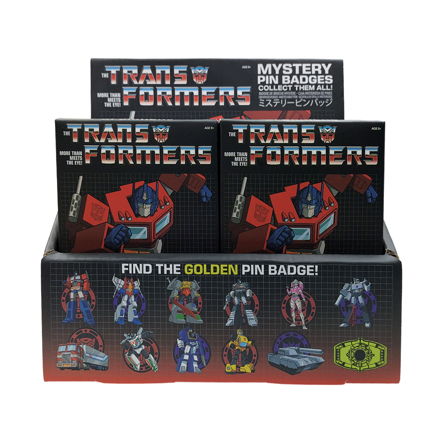 Transformers Mystery Pin Badges front view
