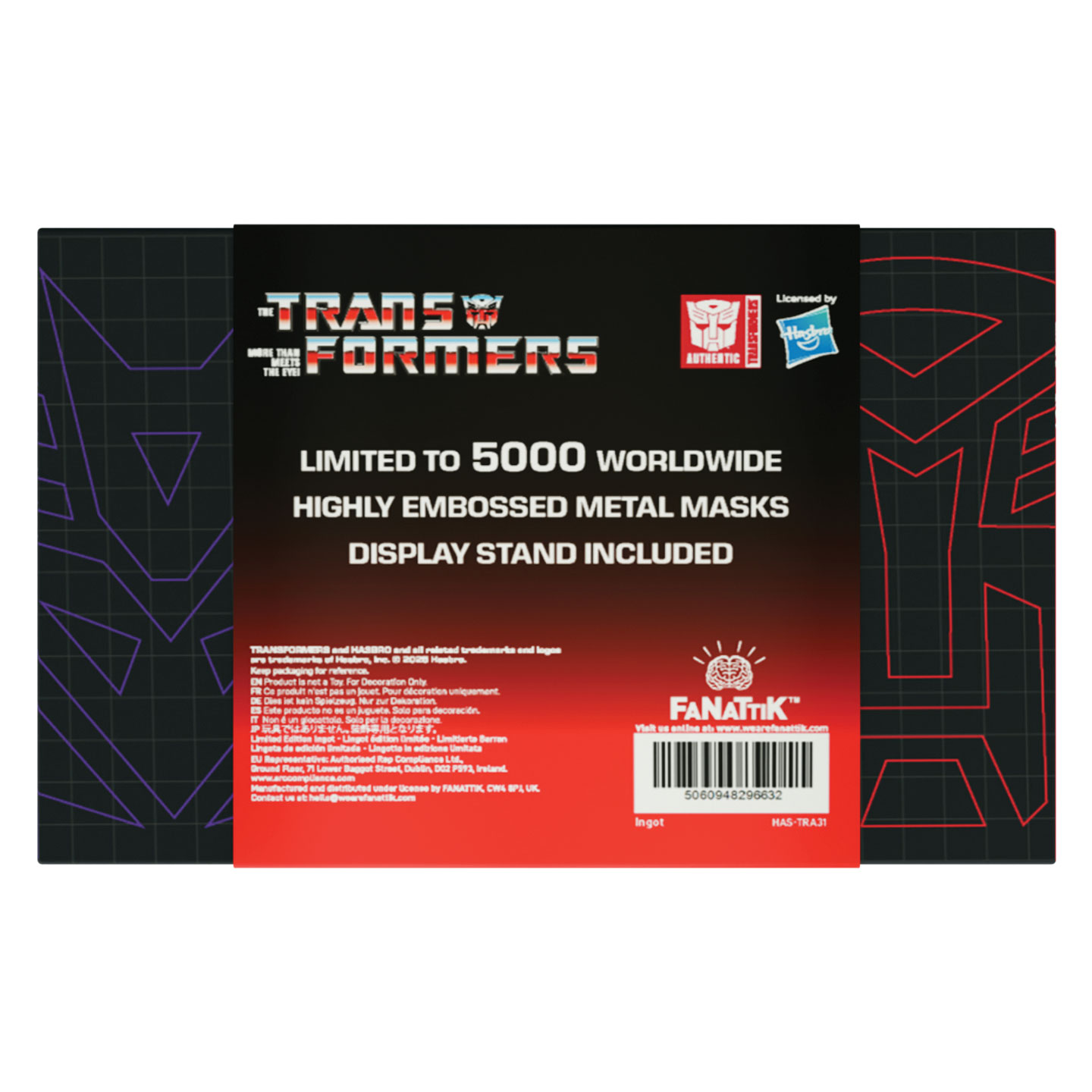 Transformers Set of 2 Helmet Replicas back view