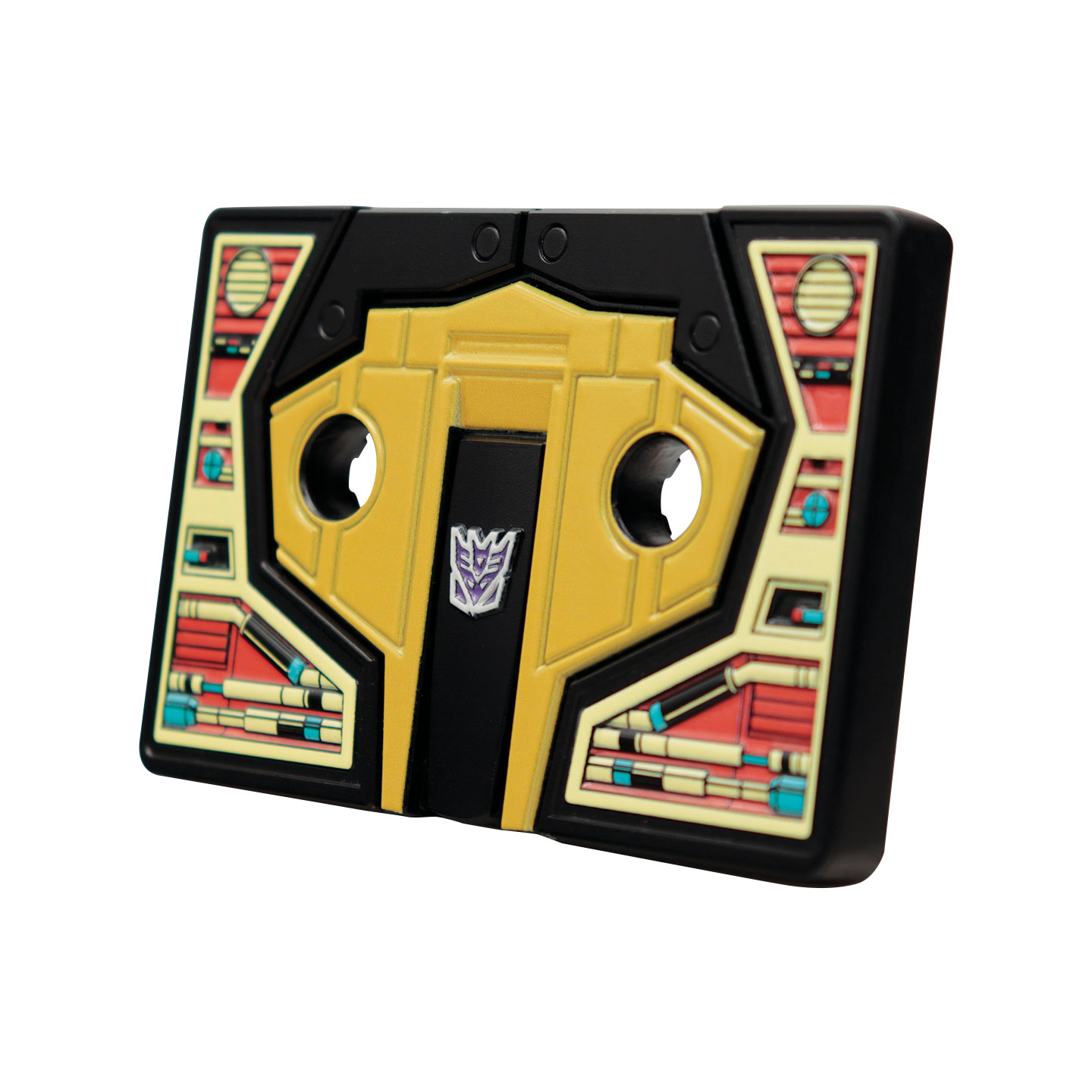 Transformers Replica Soundwave Cassette Tape angled view