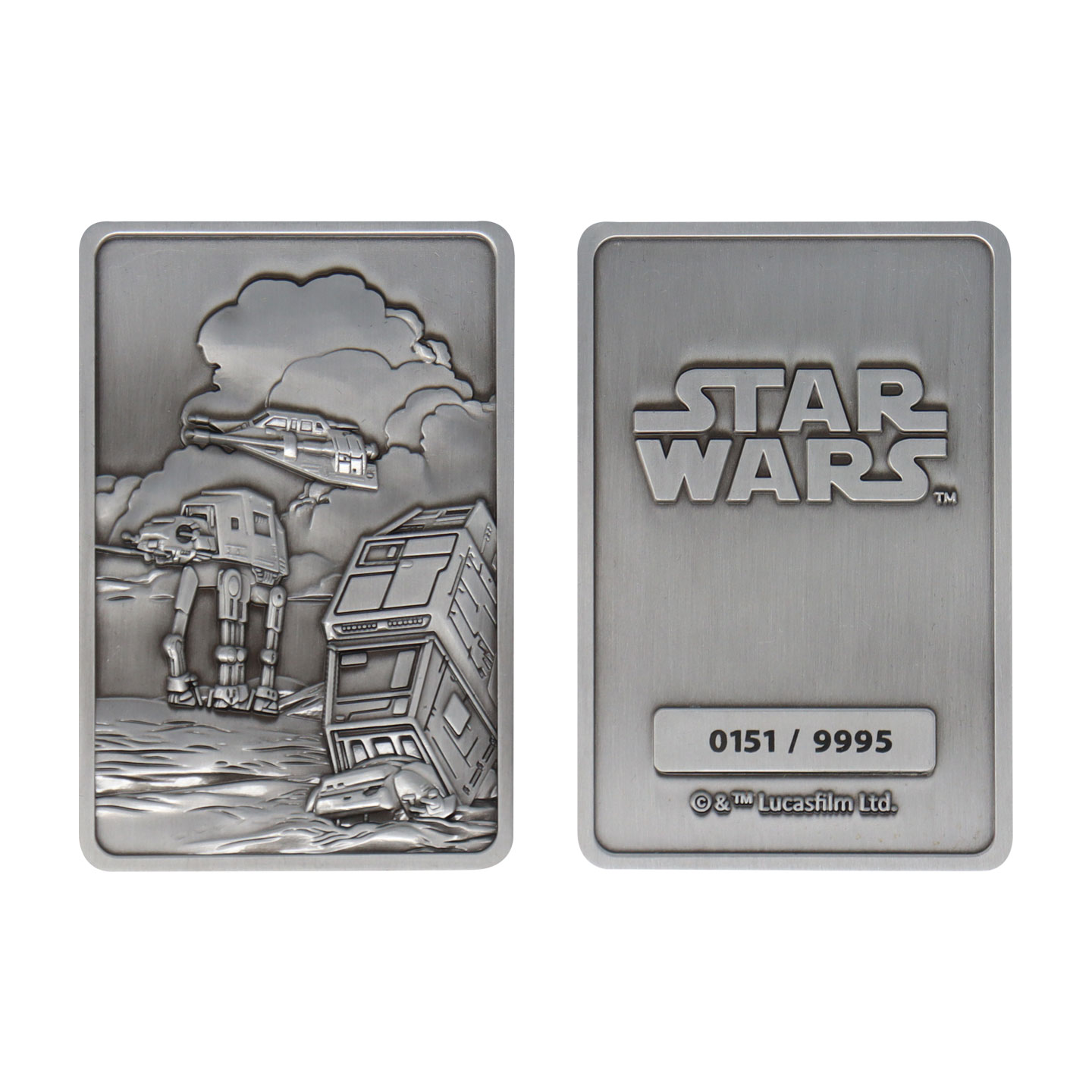 Star Wars Limited Edition Battle for Hoth Ingot front and back view
