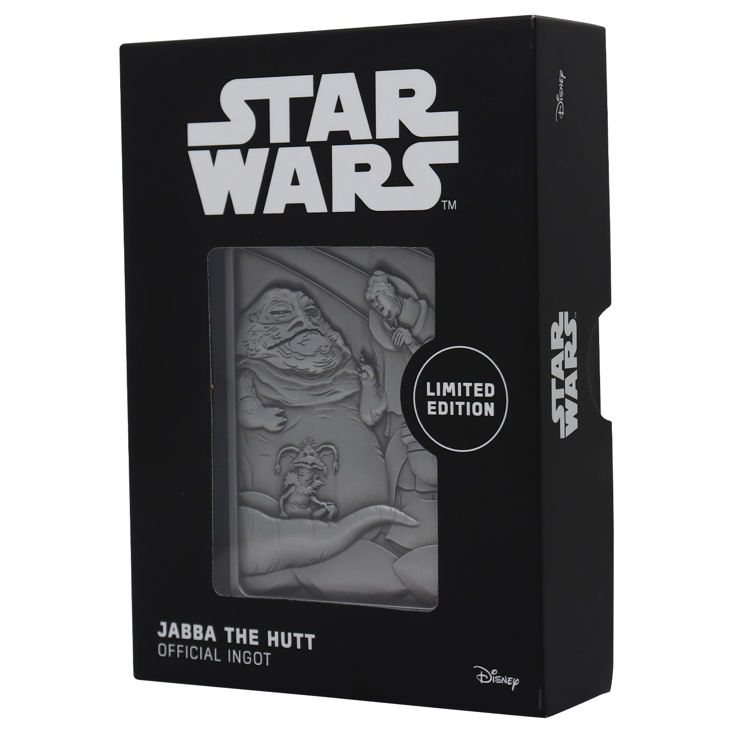 Star Wars Limited Edition Jabba the Hut Ingot angled view