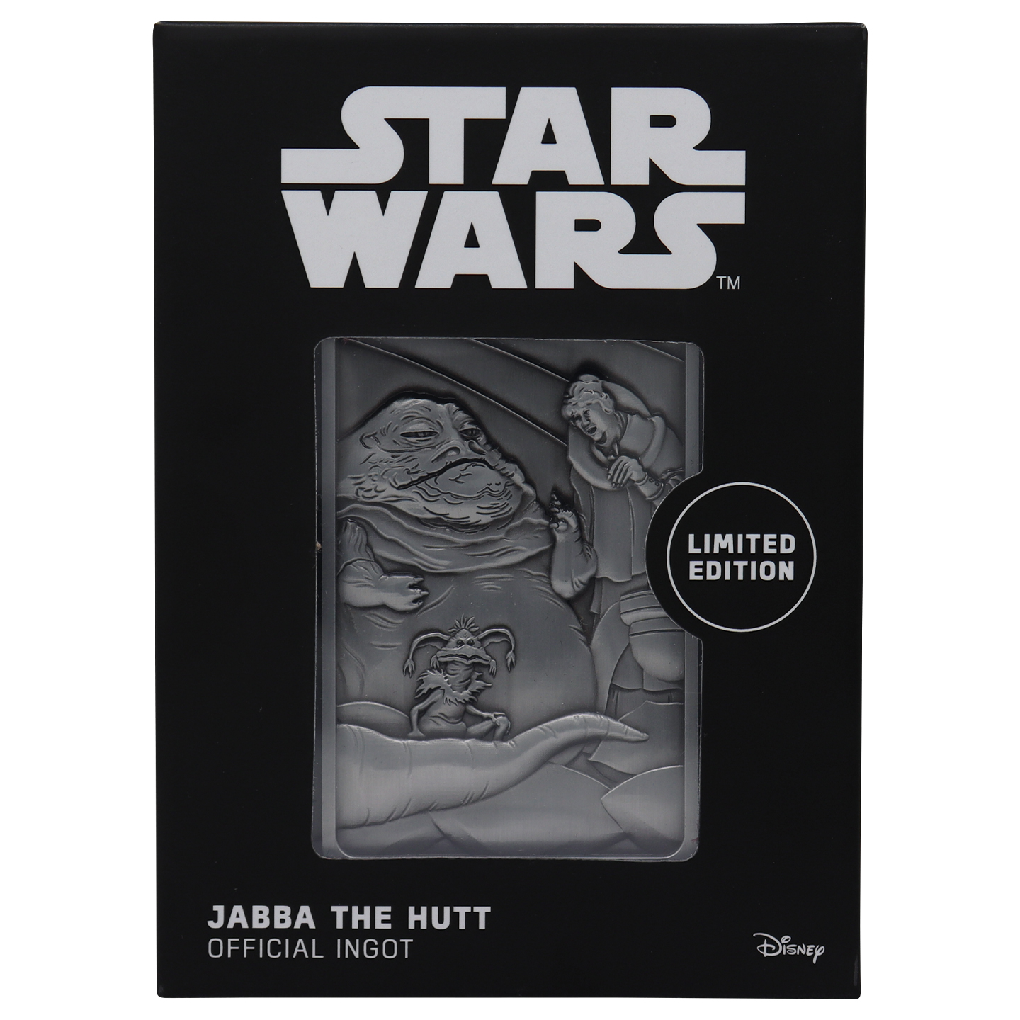 Star Wars Limited Edition Jabba the Hut Ingot presentation box front