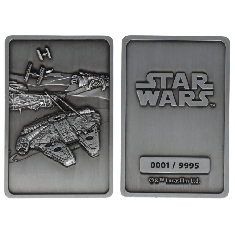 Star Wars Limited Edition Millennium Falcon Ingot front and back view
