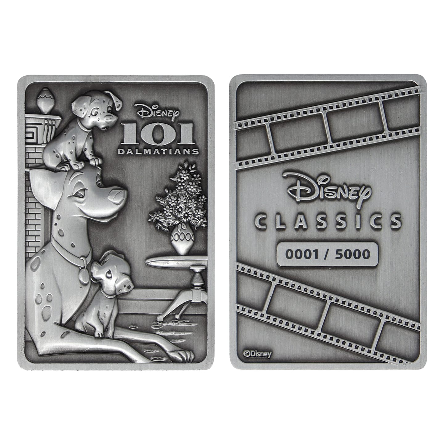 Disney Limited Edition 101 Dalmatians Ingot front and back view