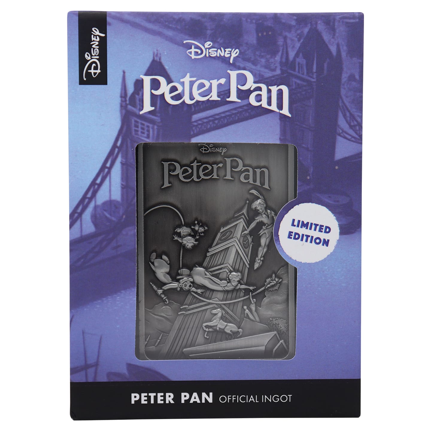 Disney Limited Edition Peter Pan Ingot presentation box front