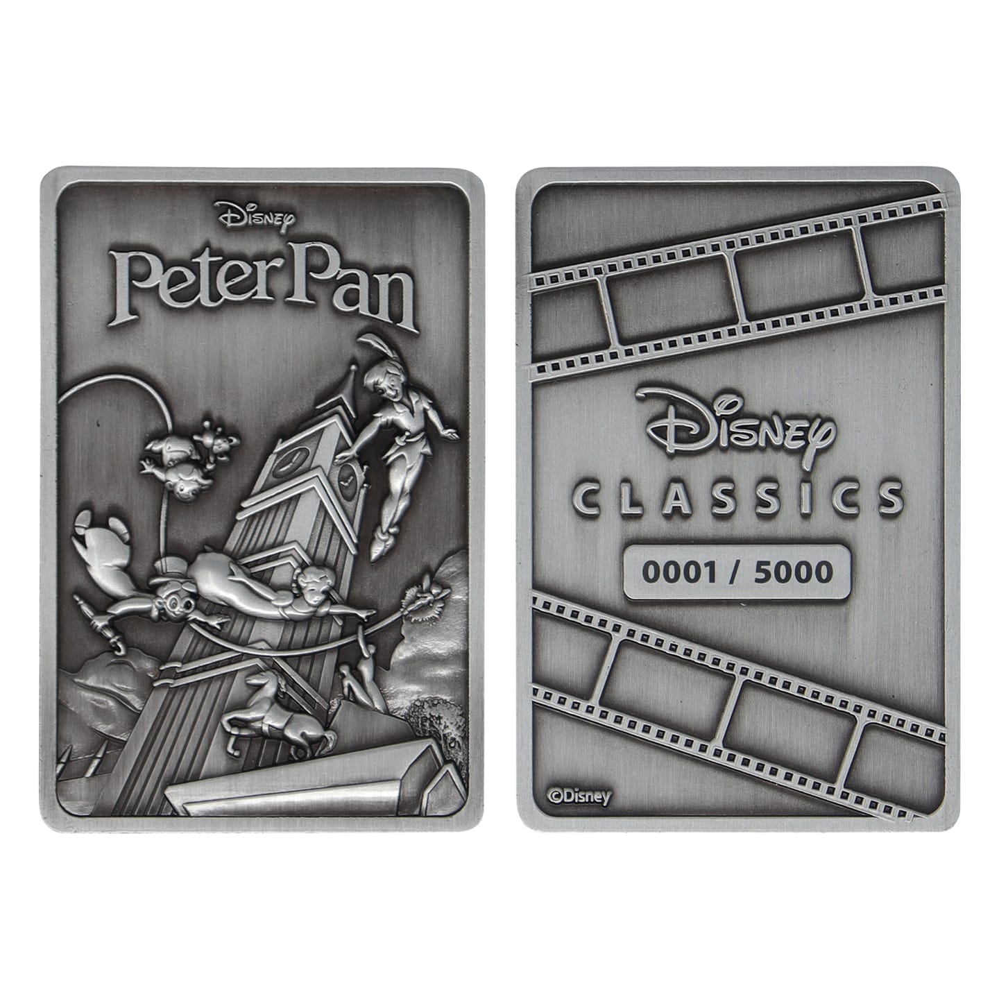 Disney Limited Edition Peter Pan Ingot front and back view