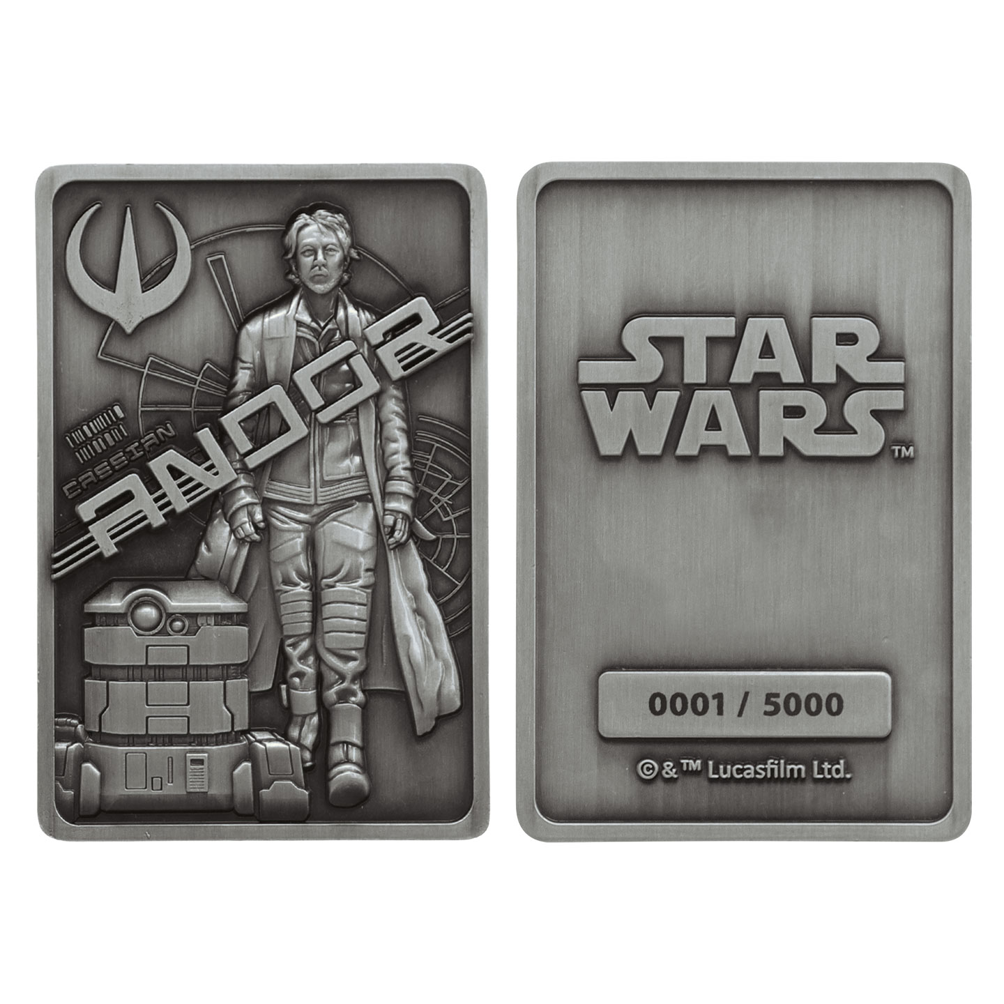Star Wars Limited Edition Andor Ingot front and back view
