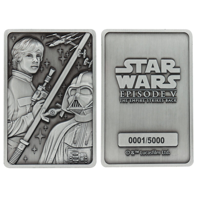 Star Wars Episode V: The Empire Strikes Back Luke and Vader Ingot front and back view