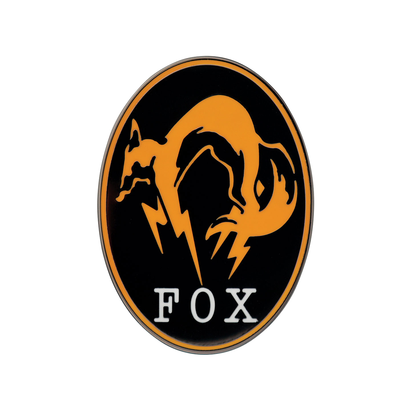 Metal Gear Solid Delta FOX Pin Badge front view