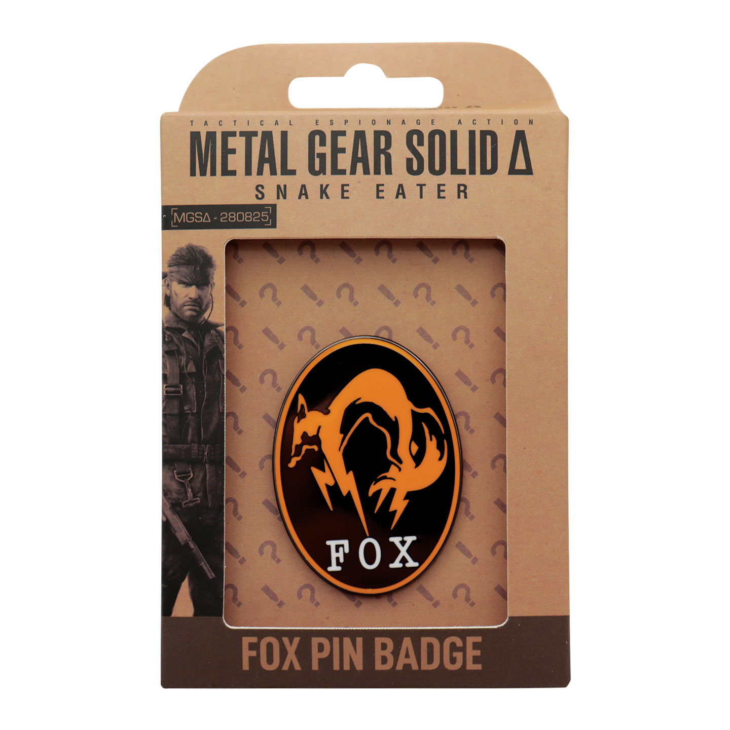 Metal Gear Solid Delta FOX Pin Badge packaging front