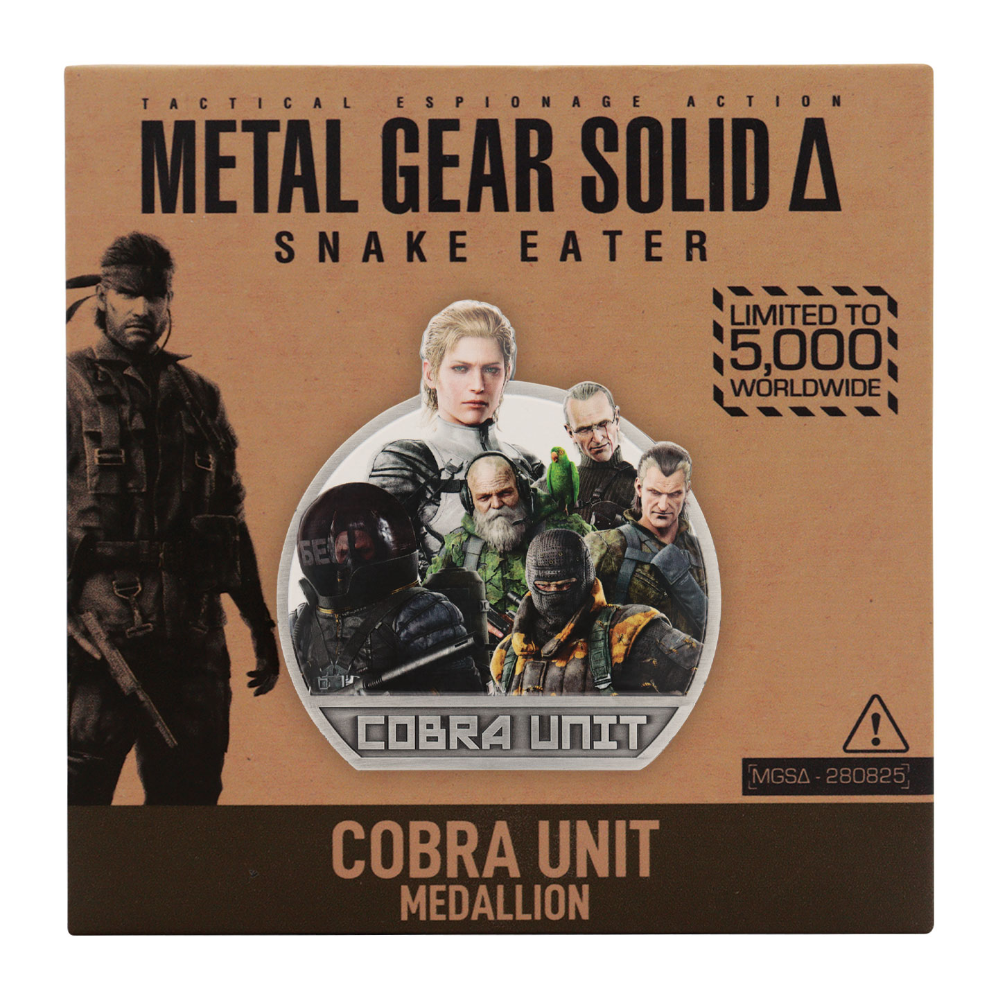 Metal Gear Solid Delta Cobra Unit Medallion presentation box front