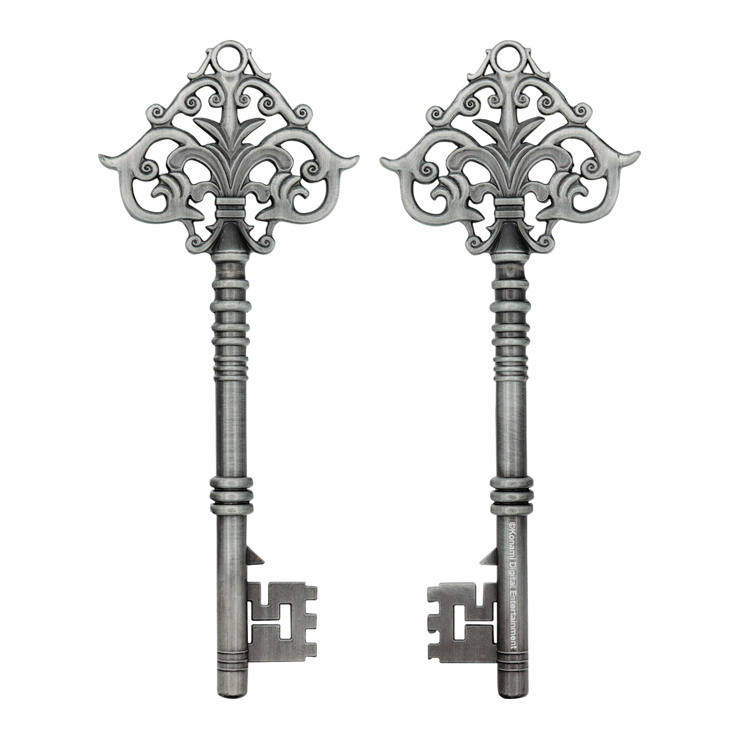 Silent Hill 2 Set of Replica Keys front and back view