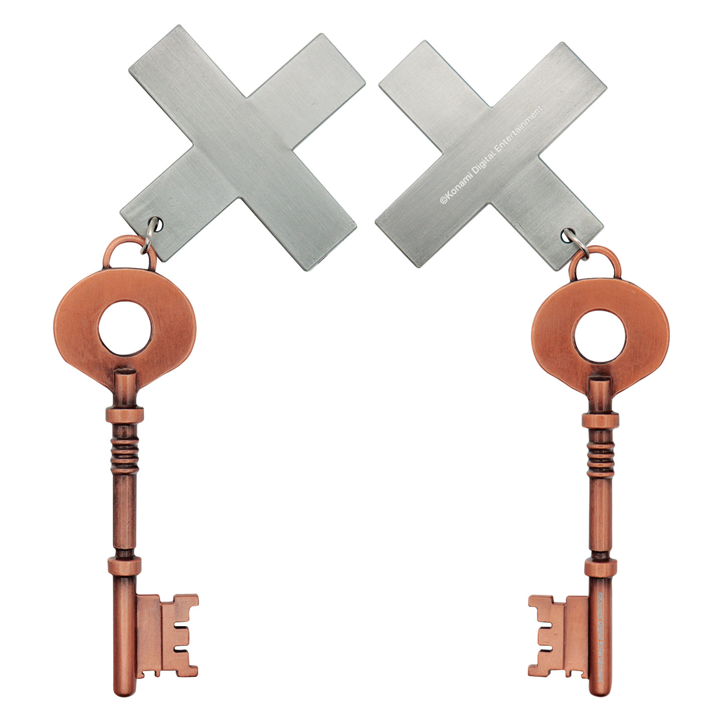 Silent Hill 2 Set of Replica Keys front and back view