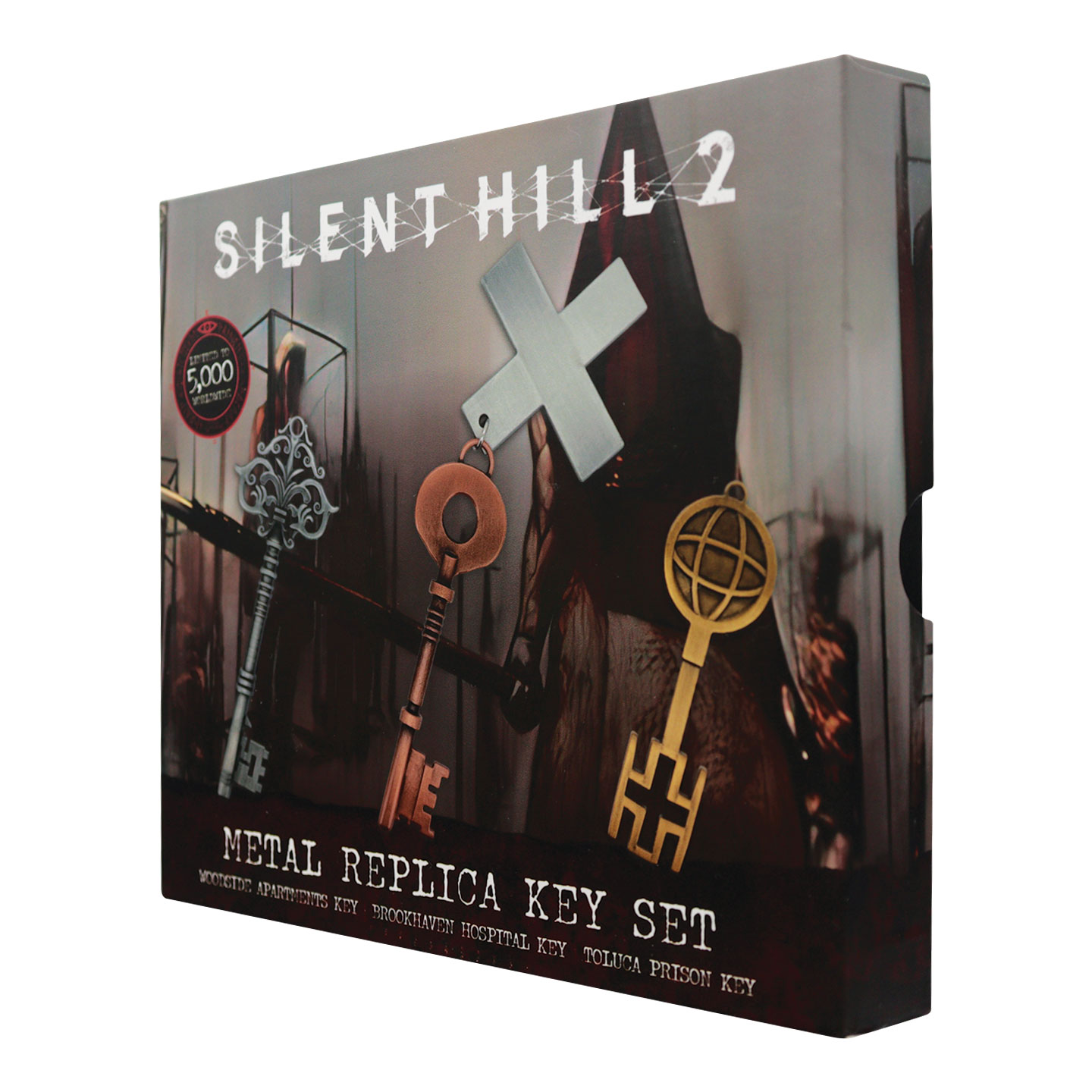 Silent Hill 2 Set of Replica Keys angled view