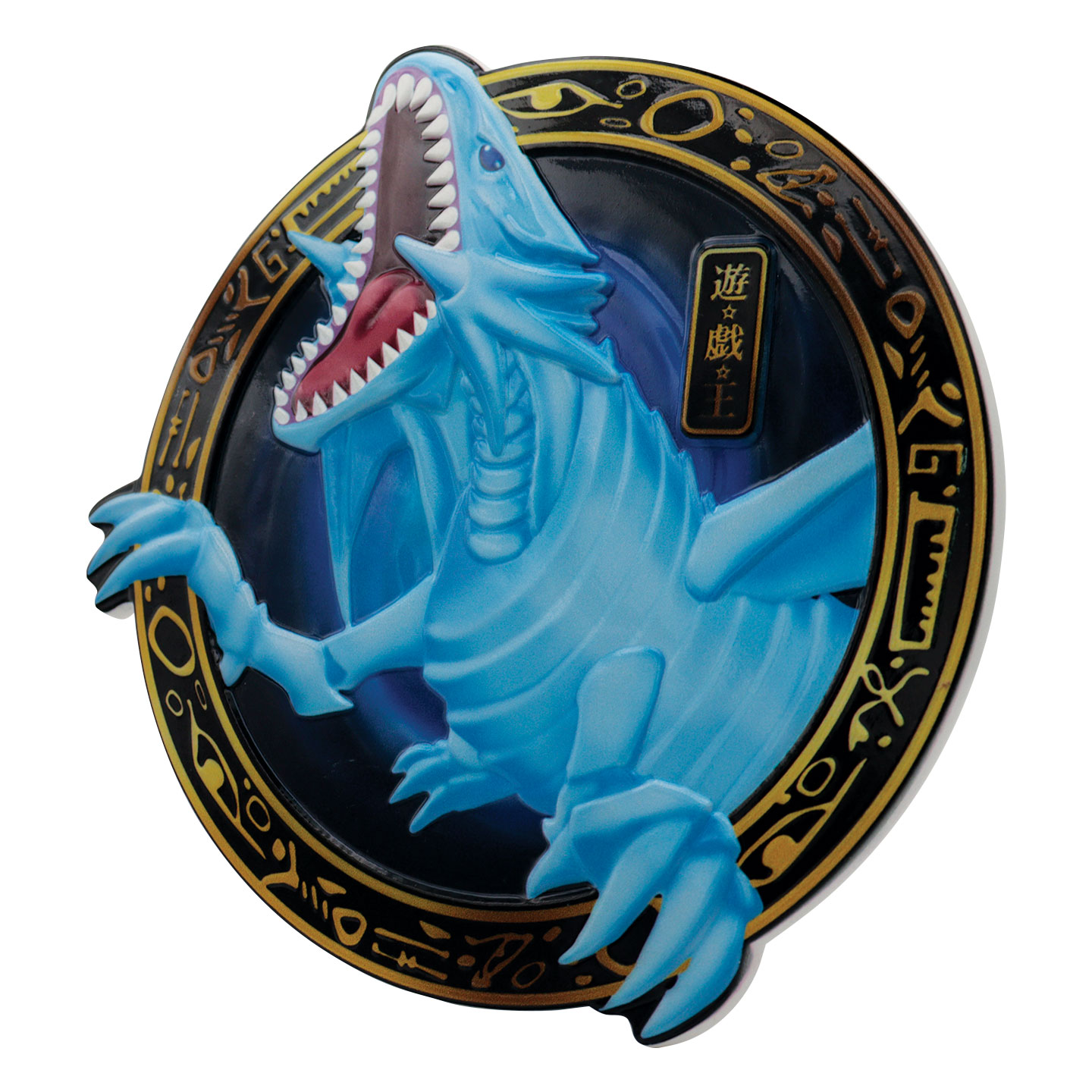 YuGiOh! BlueEyes White Dragon Resin Plaque angled view