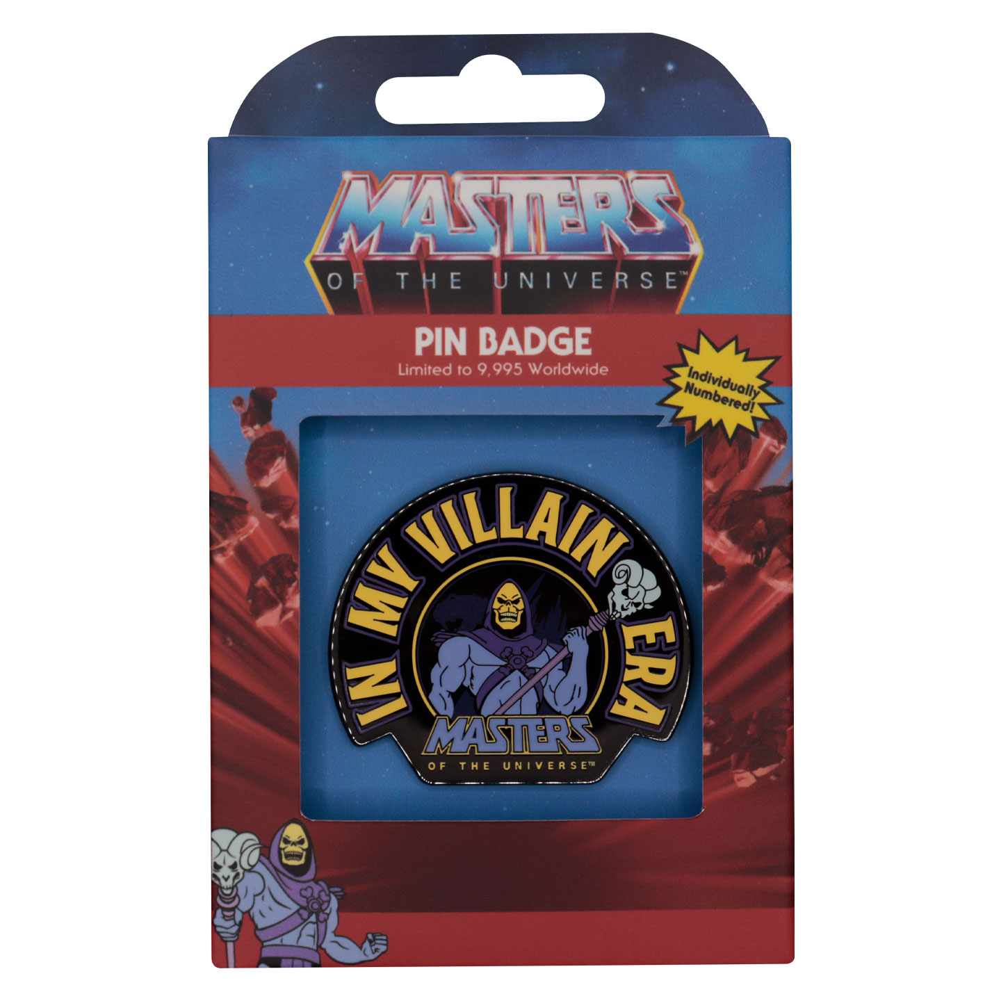 Masters of the Universe - Limited Edition Skeletor Pin Badge packaging front