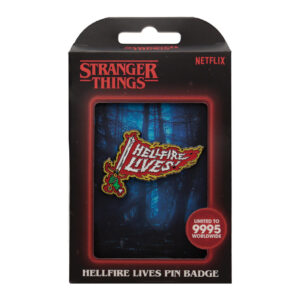 Stranger Things Hellfire Lives Pin Badge