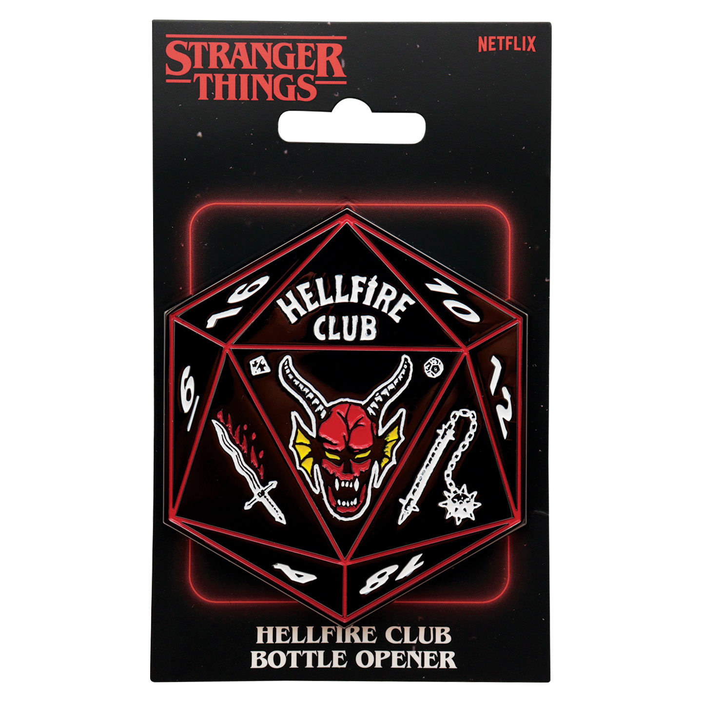 Stranger Things Hellfire Club Bottle Opener packaging front