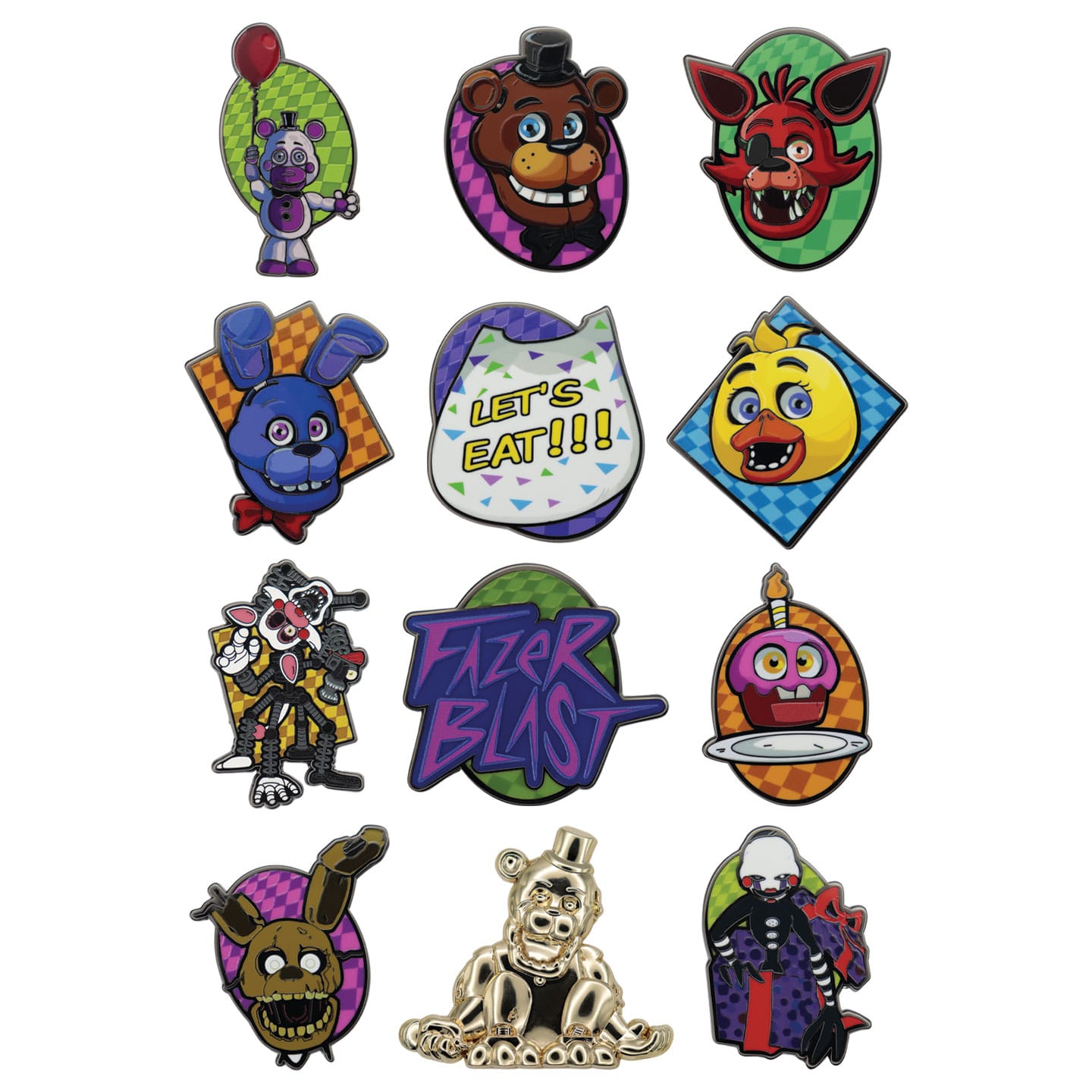 Five Nights at Freddy's Mystery Pin Badges