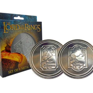 The Lord of the Rings Set of 4 Embossed Metal Coasters