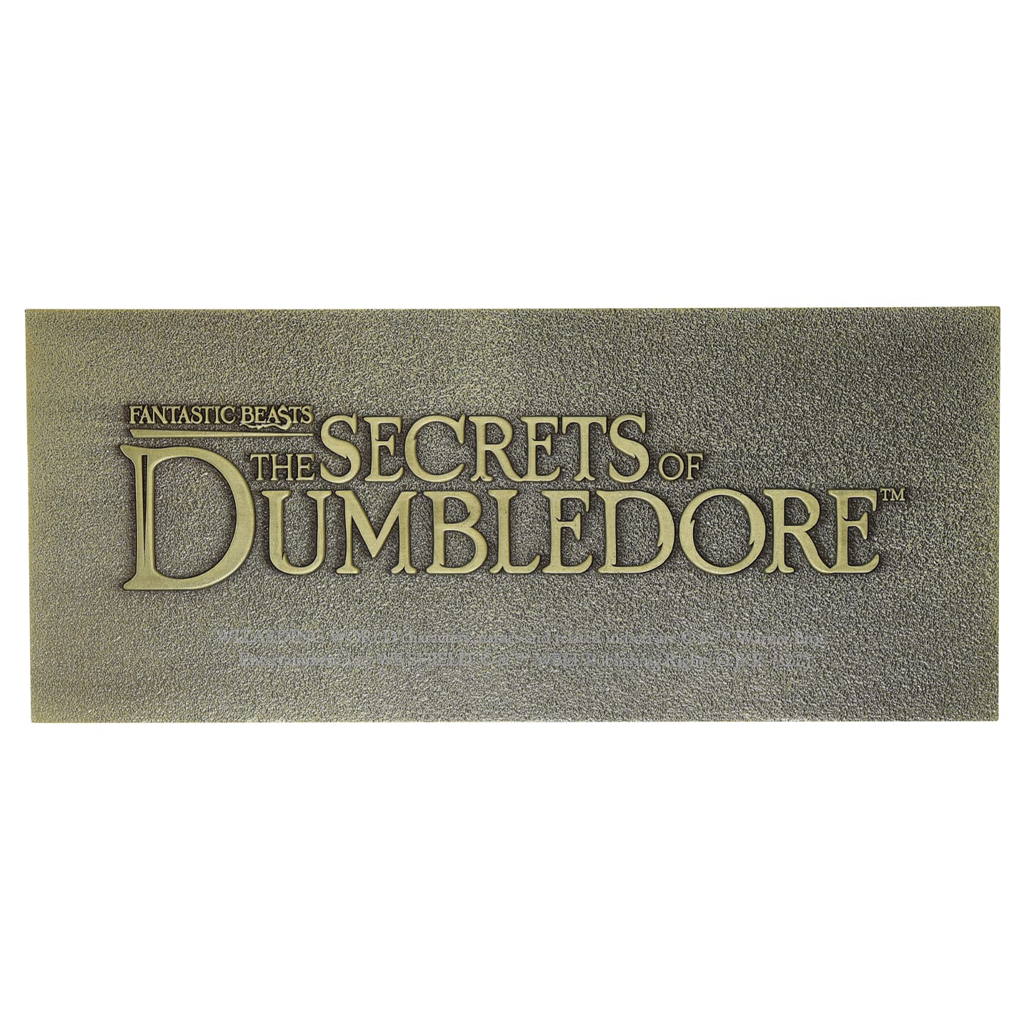 Fantastic Beasts Limited Edition The Great Wizarding Express Limited Edition Train Ticket back view
