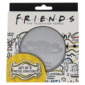 Friends Set of 4 Embossed Metal Coasters