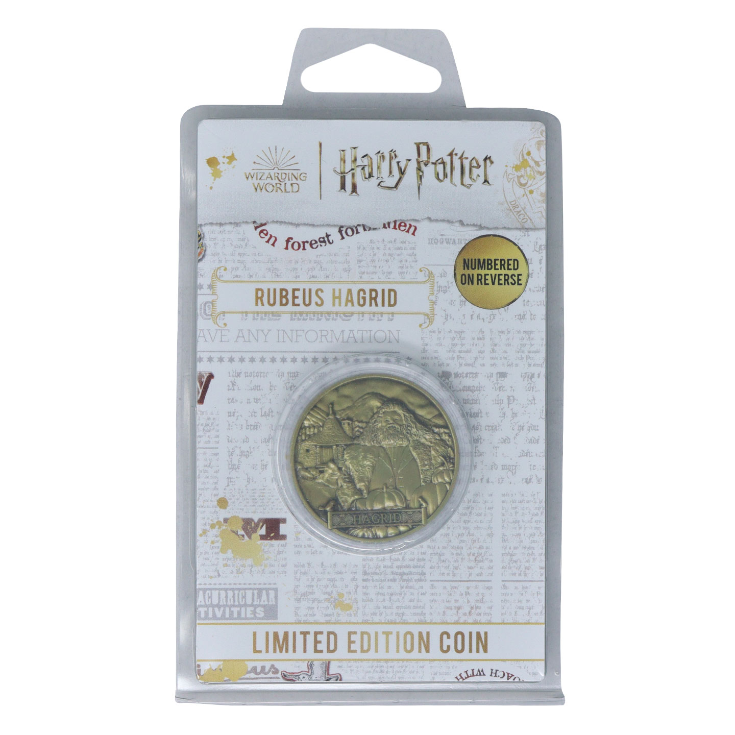 Harry Potter Limited Edition Rubeus Hagrid Collectible Coin packaging front