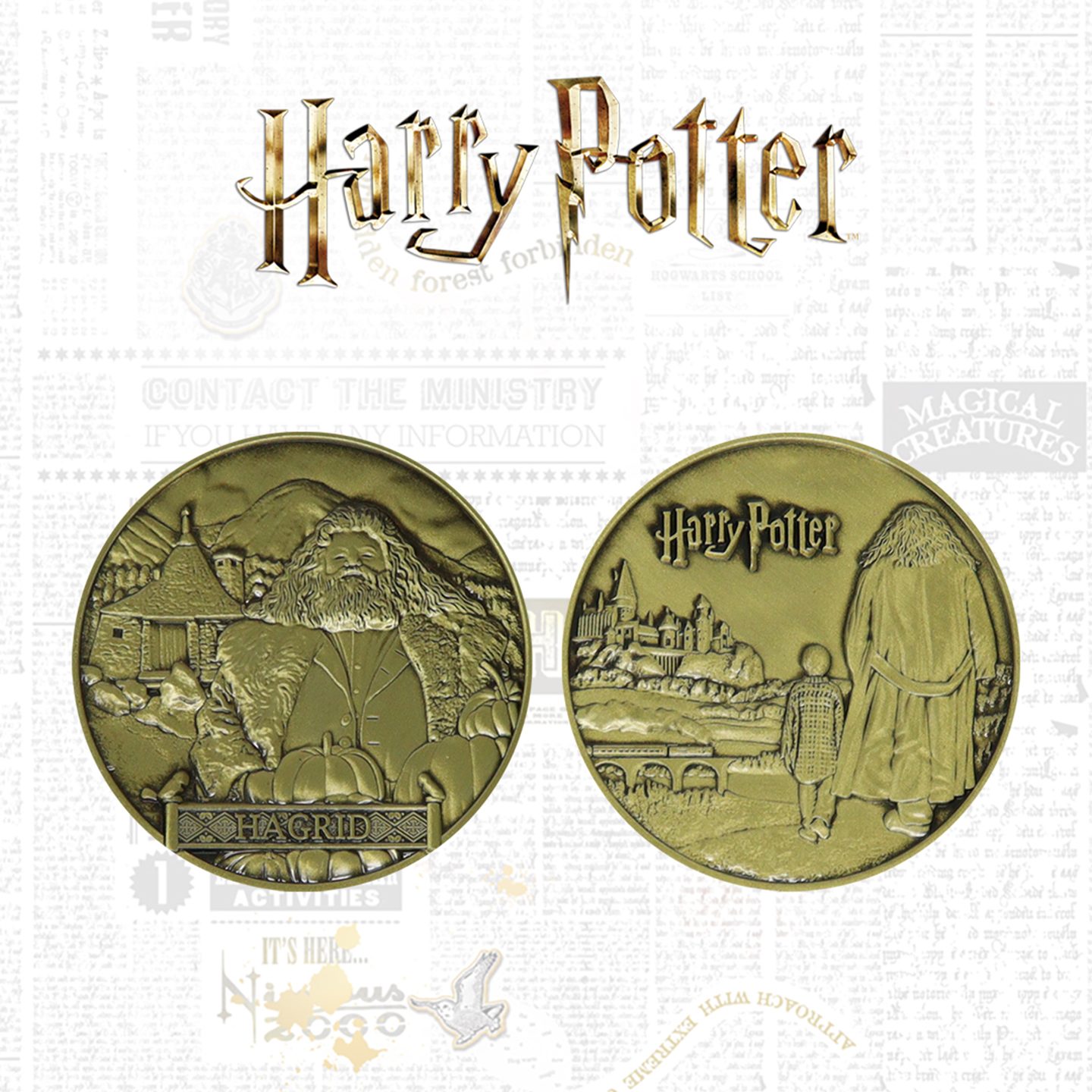 Harry Potter Limited Edition Rubeus Hagrid Collectible Coin