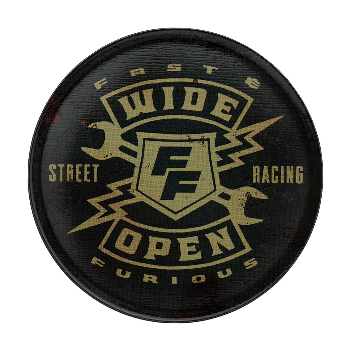 Fast & Furious Set of 4 Vintage Style Printed Metal Coasters