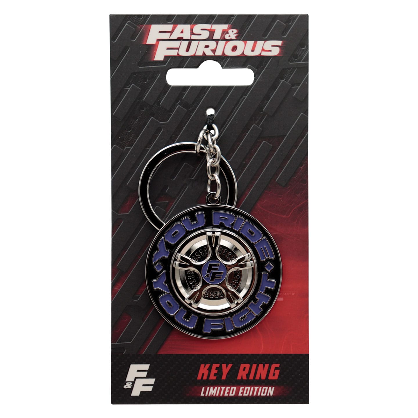 Fast & Furious ‘You Ride You Fight’ Keyring packaging front