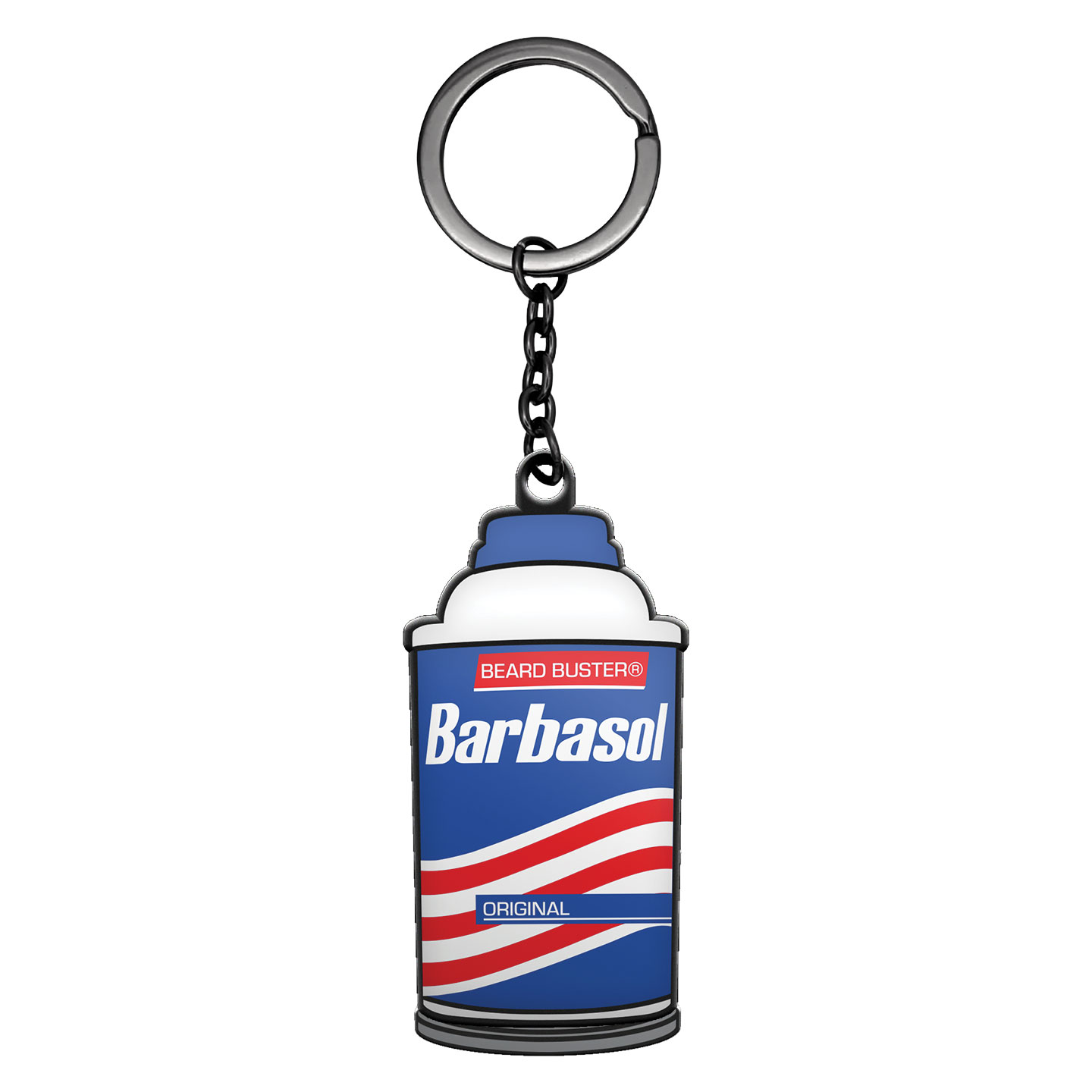 Jurassic Park Limited Edition Sliding Barbasol Can Keyring front view