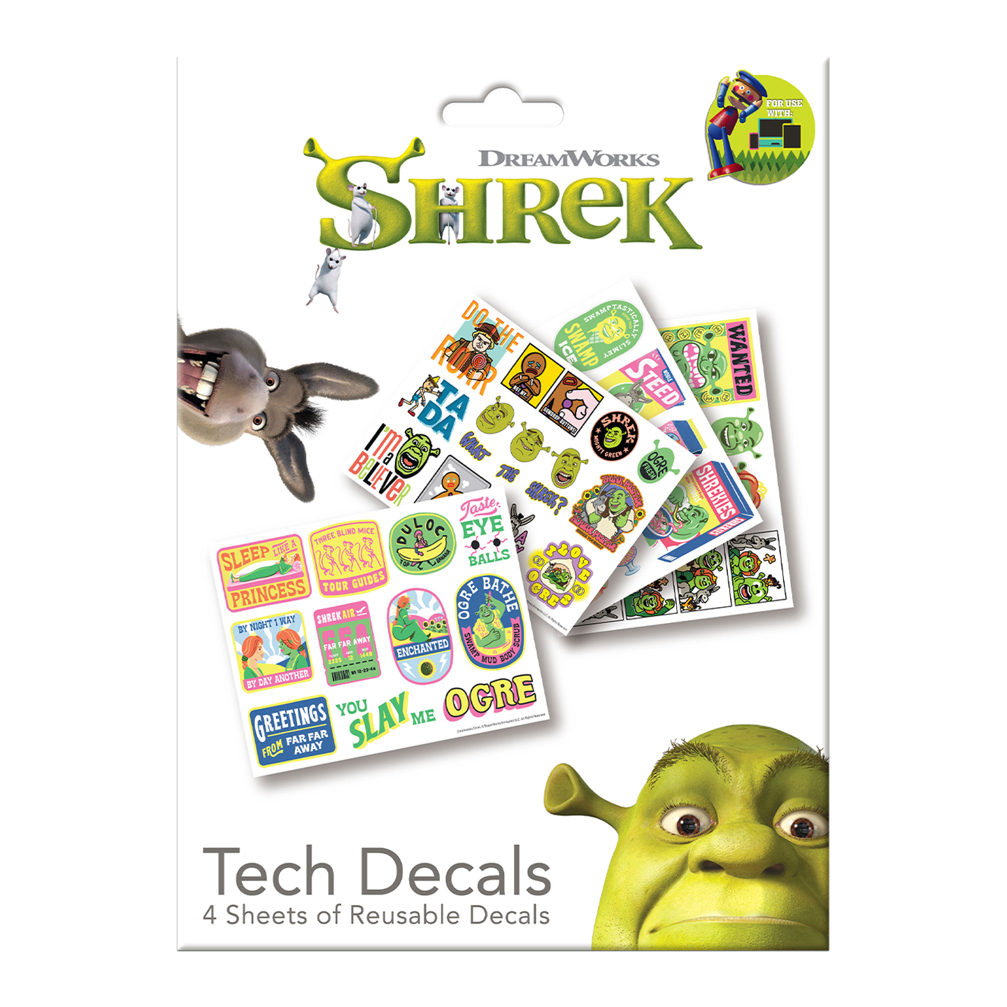 Shrek Tech Decals packaging front